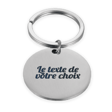 Porte-clé rond - 100% personnalisé