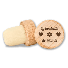 Bouchon de vin - Bouteille de mamie