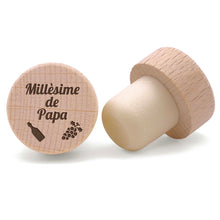 Bouchon de vin - Millésime de papa